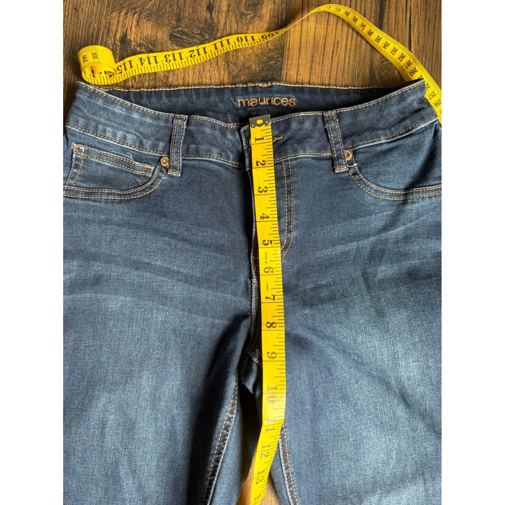Maurices Womens Dark Wash Skinny Ankle Zip Jeans Size Small-R Denim 0063 - Picture 5 of 5